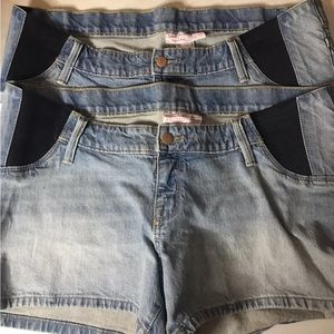 Lot Of 2 Isabel By Ingrid & Isabel Maternity Shorts Midi Short SZ 8 NWT